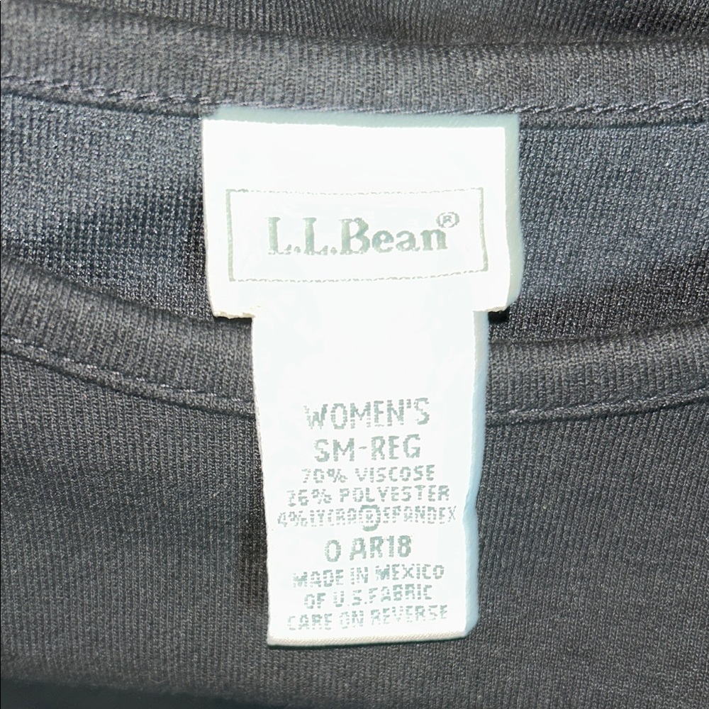 L.L. Bean Classic Black Midi Dress - Picture 3 of 5